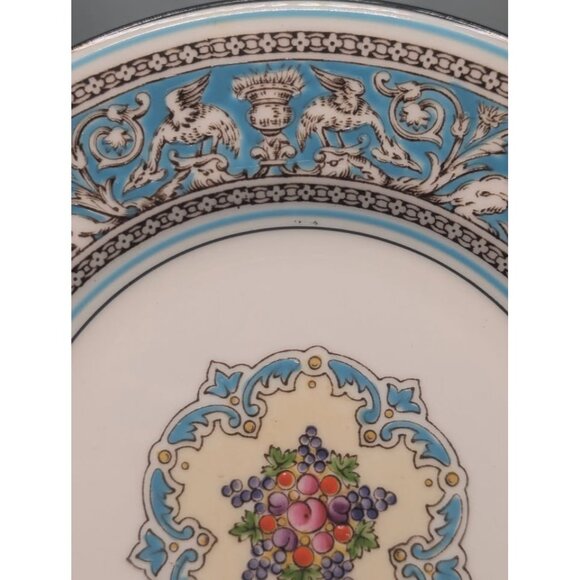 Pair of Wedgwood FLORENTINE Turquoise Dragon Bread Side Plates 6" - Picture 5 of 8